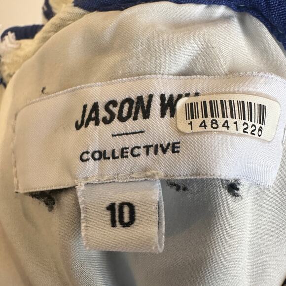 Jason Wu Floral Tiered Ruffle Midi Sundress Dress SIZE 10 Blue Designer $345 - Picture 11 of 11